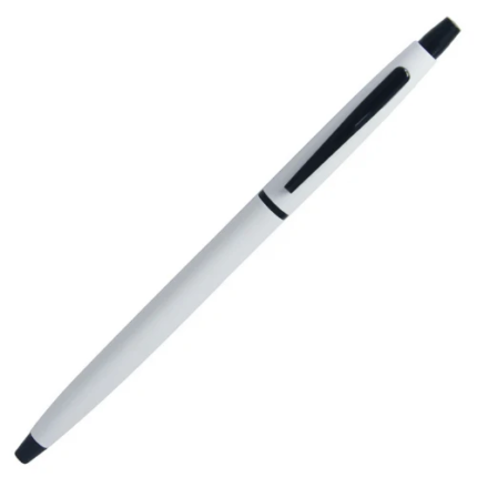 White & Black Ball Pen - For Office, College, Personal Use - BG-JA9060QWE