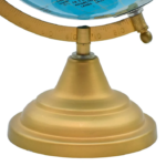 Golden Base 8 Inch Blue World Globe Table Top - For Shops, Schools, Corporates, Office Use, Corporate Gifting BG-JAWGDB8IN - Image 3