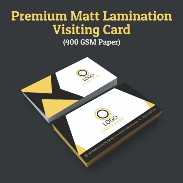Premium Matt Lamination Business Card for Corporate, Business and Personal use - BG-BC05