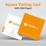 Square Visiting Card - for Events and Personal use - BG-BC08