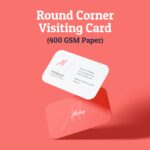 Round Carner Visiting Card For Carporate, Business, Events and Personal use - BG-BC006