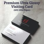 Premium Ultra Glossy Visiting Card - For Corporate, Events and Personal  use - BG-BC09