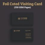 Foil Coted Visiting Card for corporate, Business, Events and personal use - BG-BC010