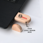 Personalized Wooden Oval Shape USB Pendrive for Promotions, Giveaway, Corporate, and Personal Gifting BG-HKCSW707
