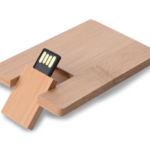 Personalized Wooden Card Shape USB Pendrive for Promotions, Giveaway, Corporate, and Personal Gifting BG-HKCSW705