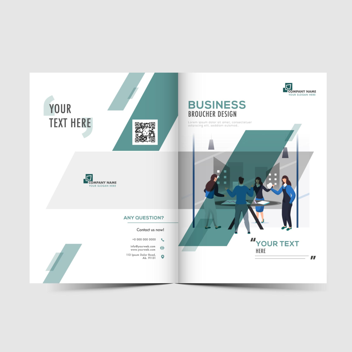 Multicolour Brochure A3 Bifold 4 Pages for Corporate, Commercial, Business, Events and Personal use - BG-BRA3-02 - Image 9