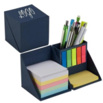 Eco-Friendly Stationary Cube with Sticky Memo Pad and Pen Holder - For Corporate, Client or Dealer Gifting, Promotional Freebie BG-B47C - Image 2