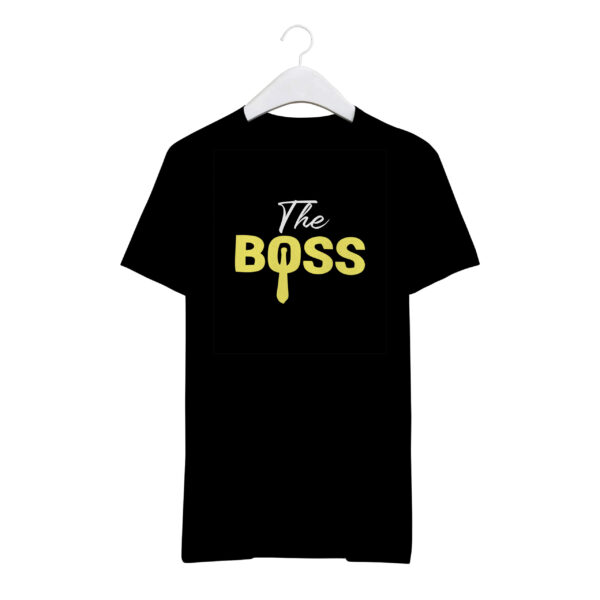 Round Neck T-Shirt “THE BOSS” – BG-RN74