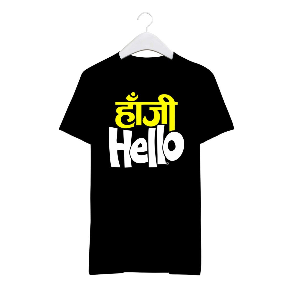 Round Neck T-Shirt “HAA JI HELLO” – BG-RN4 - Image 9