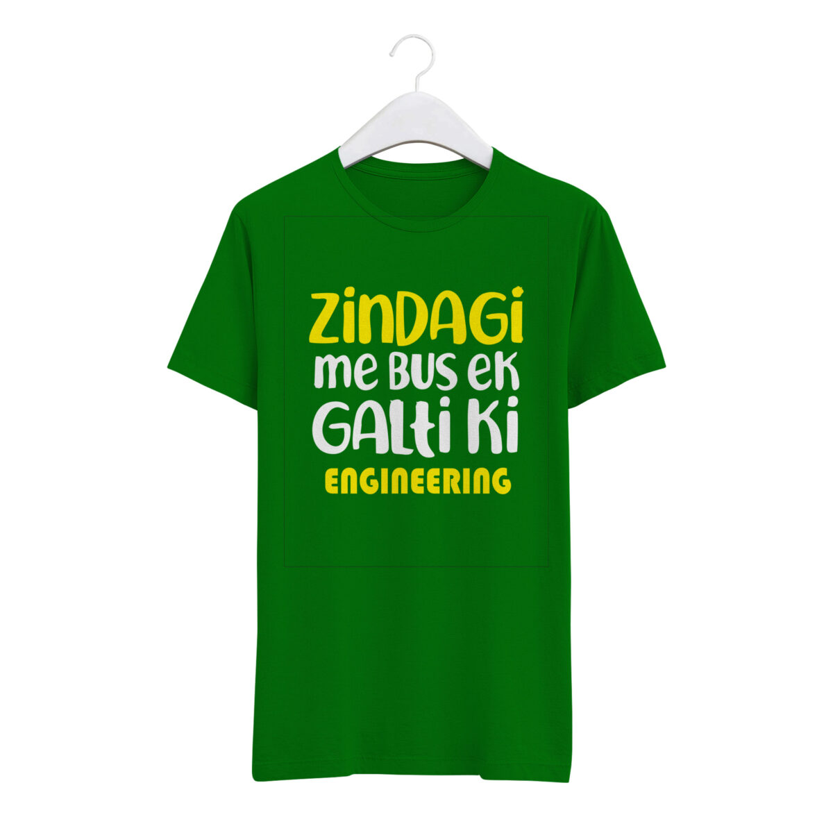 "ZINDAGI ME EK GALTI KI, ENGINEERING" Personalized Round Neck T-Shirt - MGBIO-RN1 (35) - Image 7