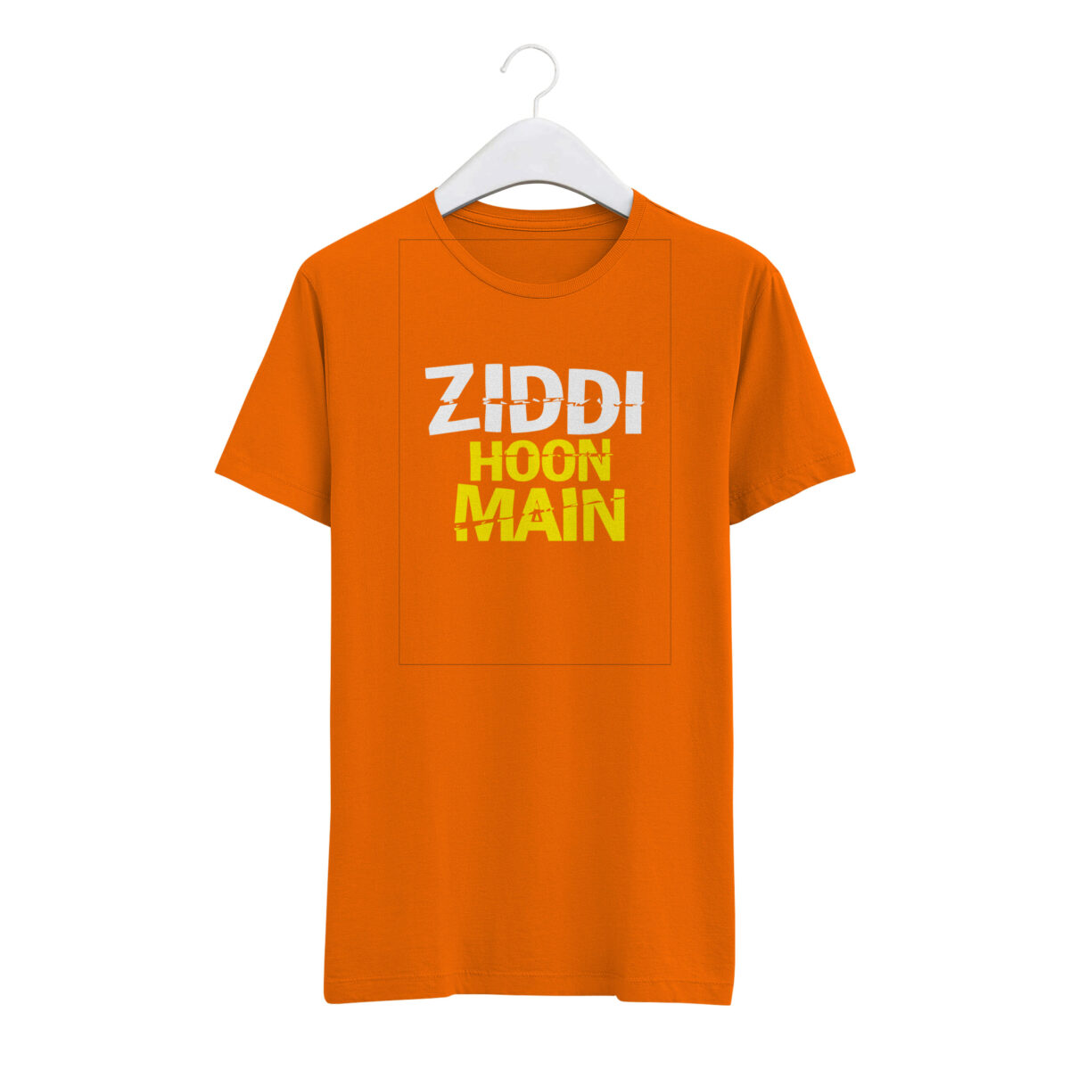 Round Neck T-Shirt “ZIDDI HOON MAIN” – BG-RN48 - Image 5