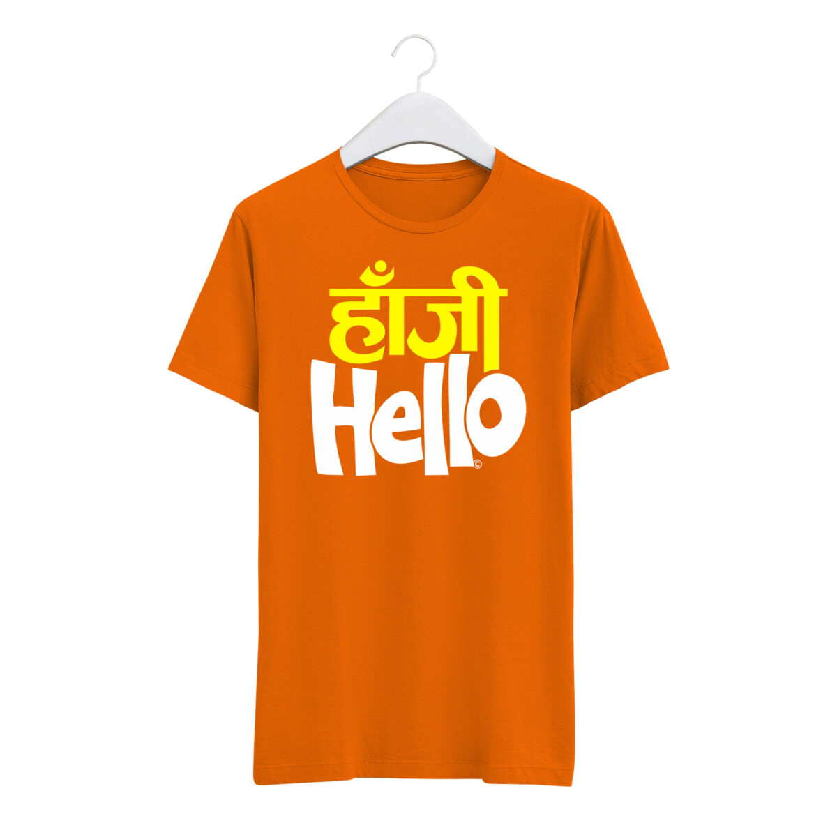 Round Neck T-Shirt “HAA JI HELLO” – BG-RN4 - Image 4