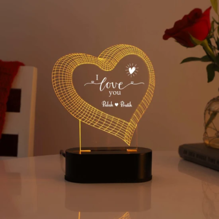 Personalized LED Lamp I Love You - BG-LLILY006