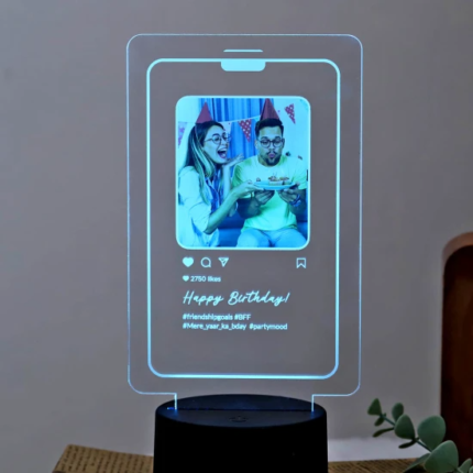 Insta Memories LED Lamp - Personalized - Birthday - BG-LL02