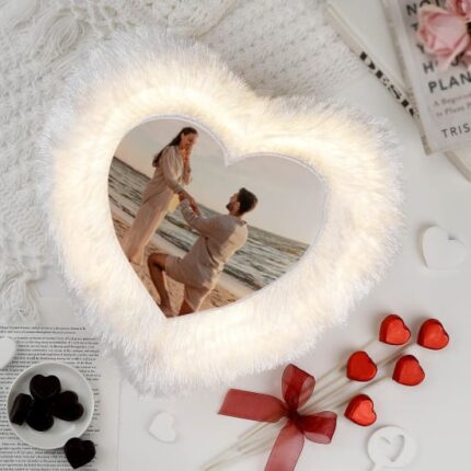 Personalized Fur Pillow heart shape - BG-LFPH02