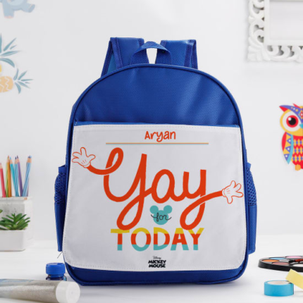 Personalized School Bag Blue - School use - PSBB01