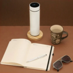 White 3in1 Combo Gift Set Notebook Diary, Round Pen, and Bottle - For Employee Joining Kit, Corporate, Client or Dealer Gifting BG-JKSR182 - Image 2