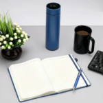 Blue 3in1 Combo Gift Set Notebook Diary, Round Pen, and Bottle - For Employee Joining Kit, Corporate, Client or Dealer Gifting BG-JKSR183 - Image 2