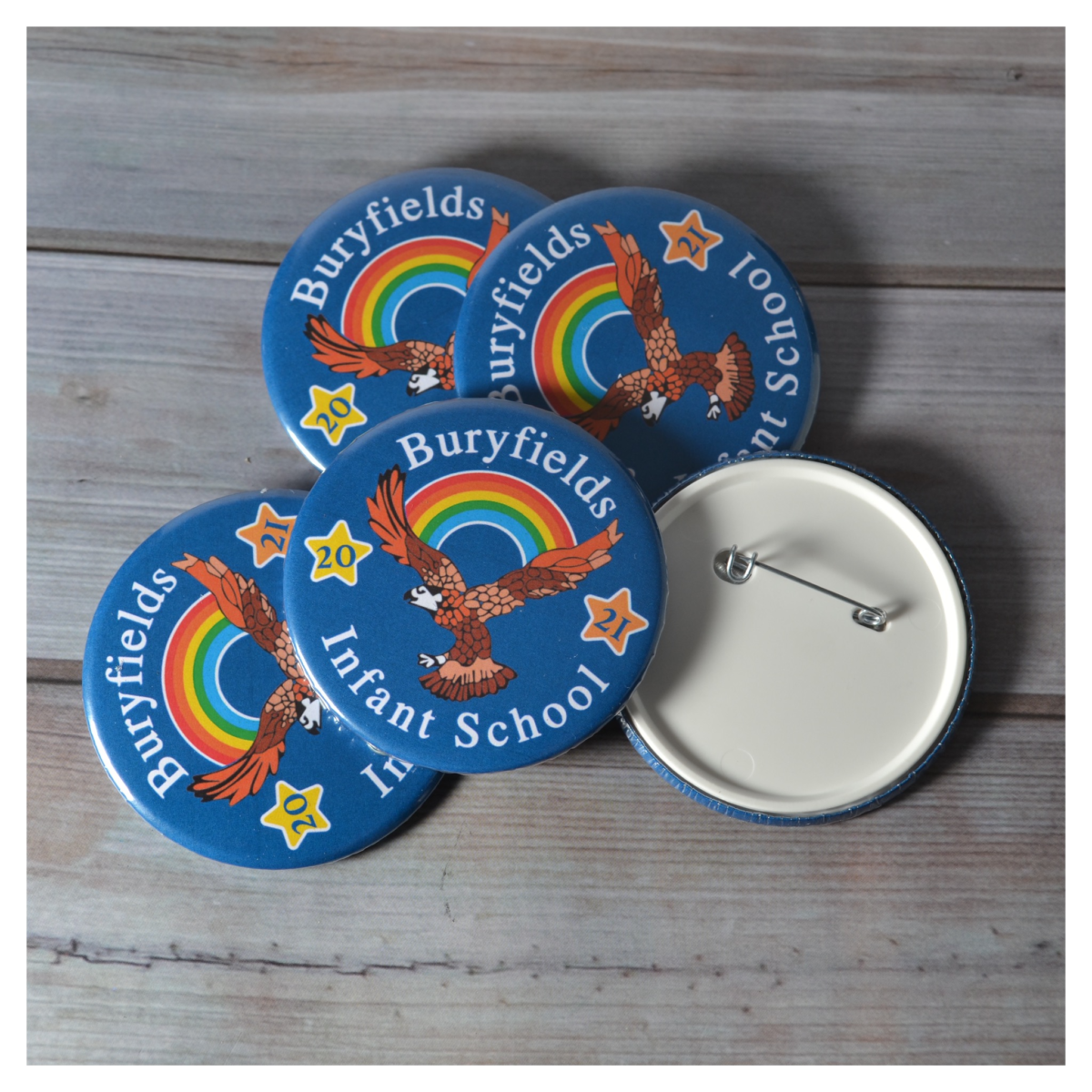 Customized Pin Badges - 58 mm Size - For Corporate Gifting, Event Freebies, Promotions, College or School Events BG-TGMDOB-58 - Image 5
