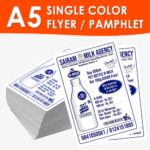 Flyer (Phamplet) A5 size SINGLE COLOUR for Corporate, Business, Event use BG-FLYER03