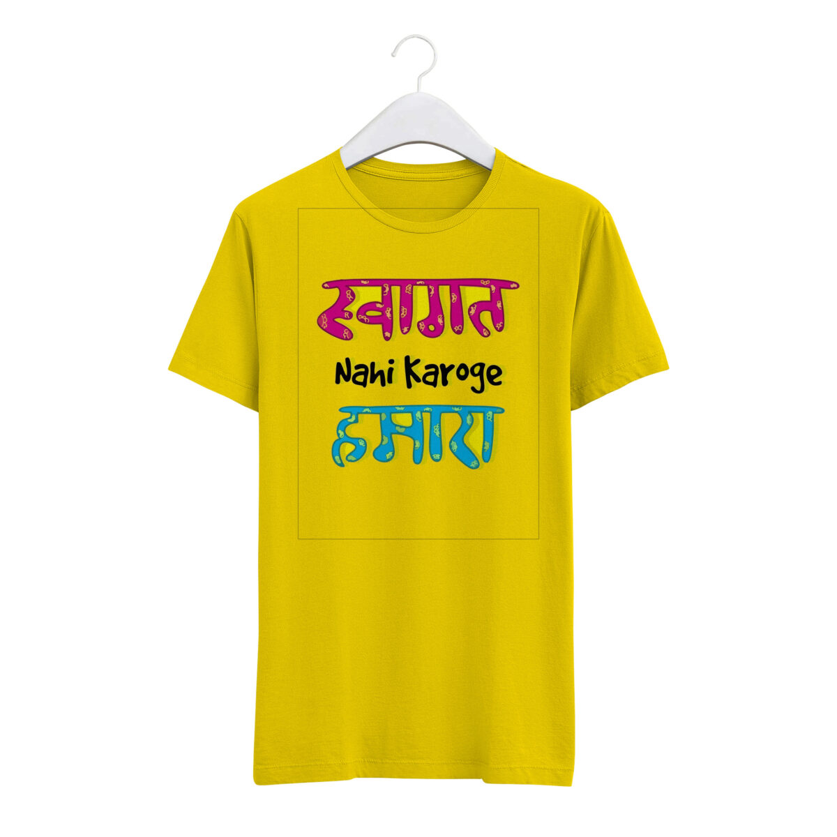 Round Neck T-Shirt "SWAGAT NAHI KAROGE HAMARA" - BG-RN49 - Image 9
