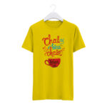 Round Neck T-Shirt “CHAI BINA CHAIN KAHAN RE” – BG-RN72 - Image 2