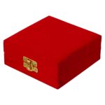 Giftinx Premium Akhand Aarti Diya with Velvet Box Agarbatti Holder, Dhoop Holder and (Brass, Gold) (5" Inches) Diya for Diwali - Image 2
